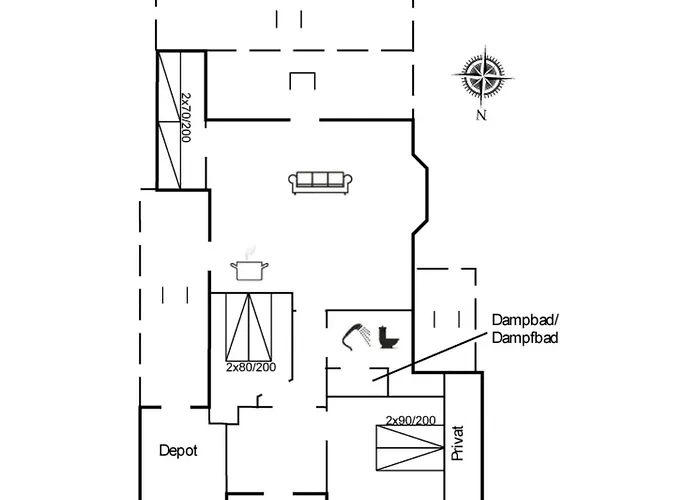 Gunsten - 2-3km From The Sea By Interhome